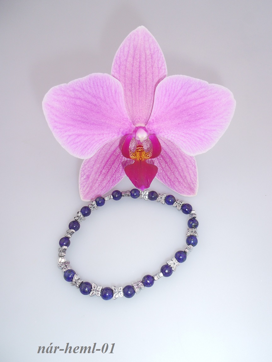 hematit lapis lazuli n�ramok mot�le